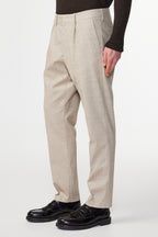NN07 Bill Pleated Cotton Blend Trouser 1067