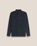 Fred Perry Brushed Black Watch Tartan Shirt M1735