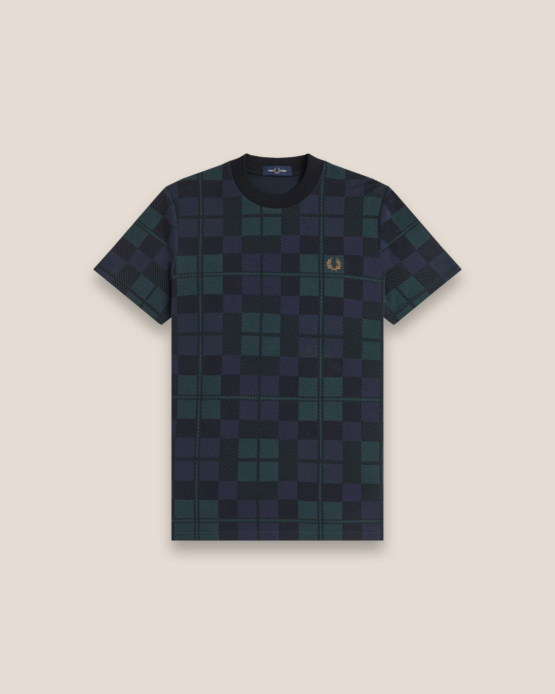 Fred Perry Black Watch Tartan T-Shirt