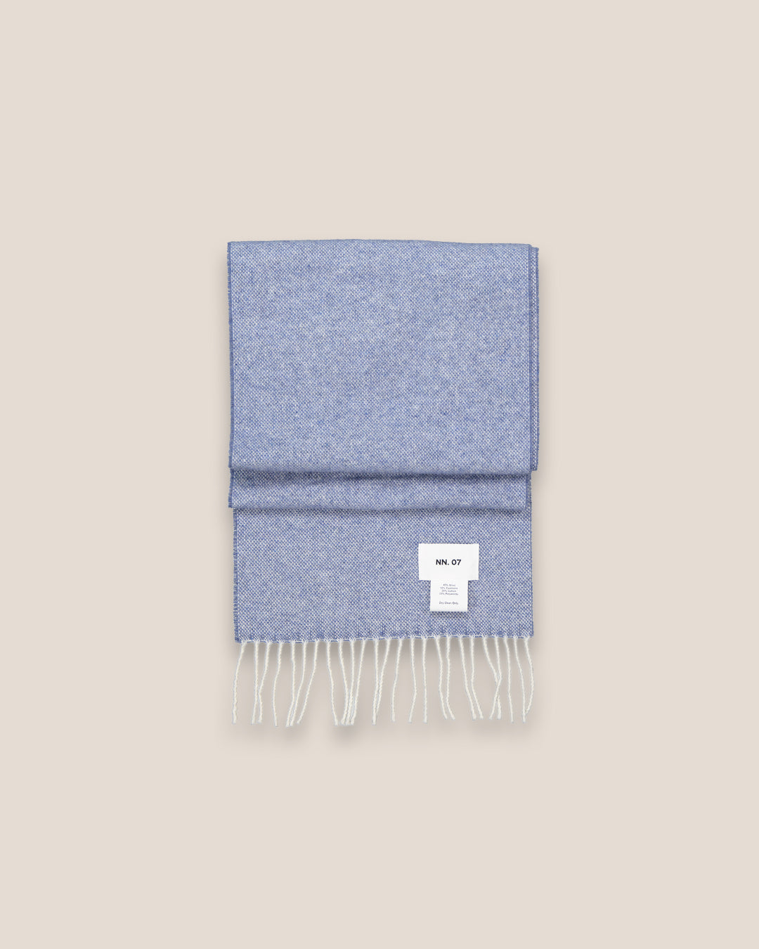 NN.07 Wool & Cashmere Blend Scarf 9008 - Blue Multi