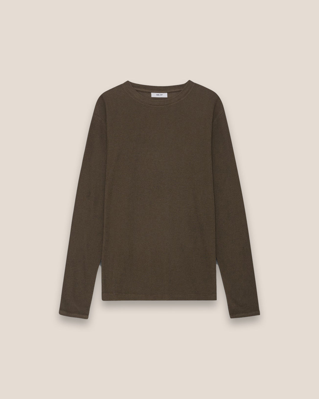 NN.07 Clive Waffle Knit Long Sleeve 3323 - Demitasse