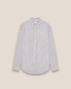 NN.07 Colby Button Down Logo Oxford Shirt 5910 - Brown Stripe