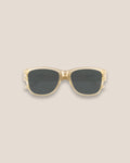 KAMO Flash Sunglasses - Tinted Transparent / Green Lense
