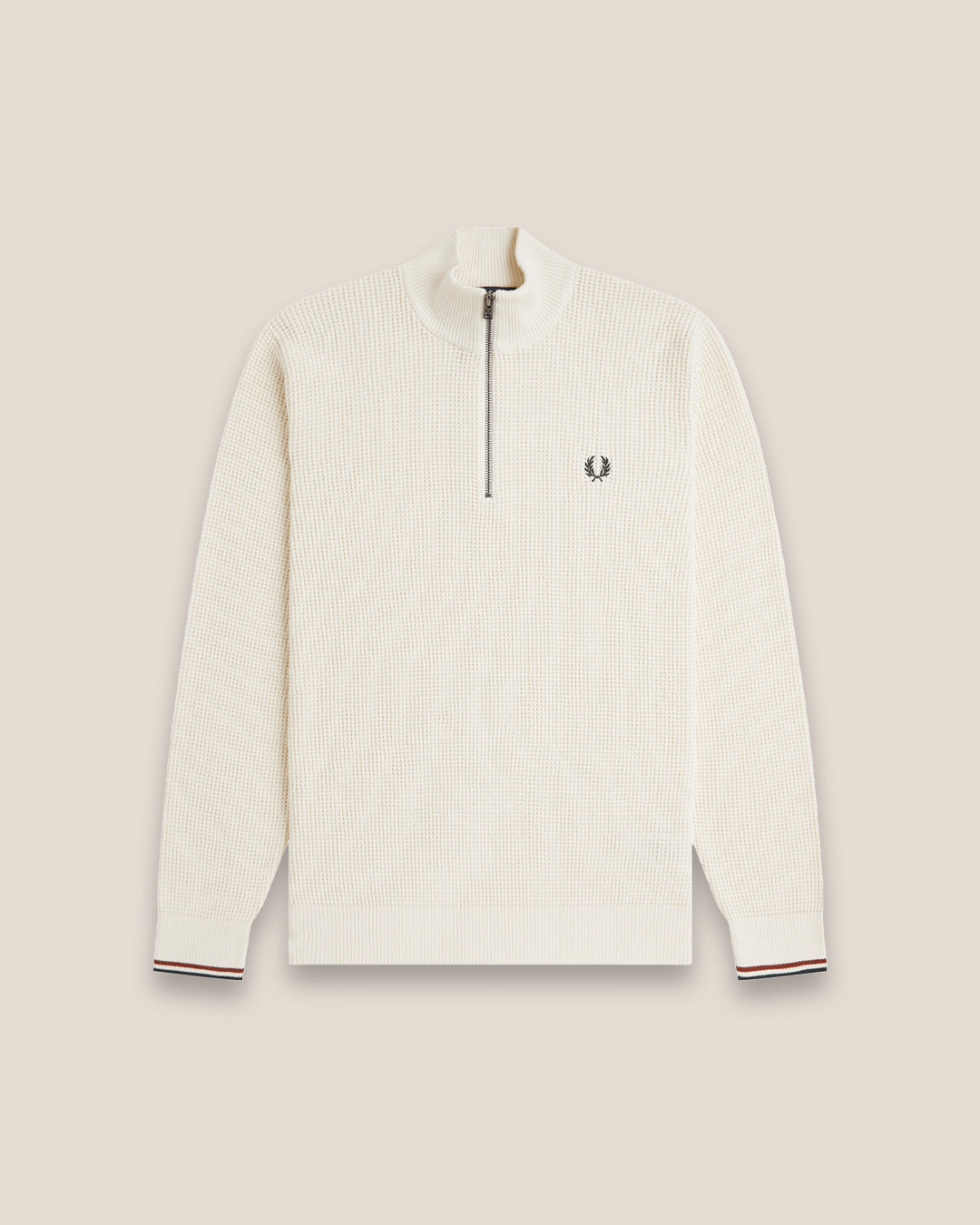 Fred Perry Waffle Stitch Half Zip