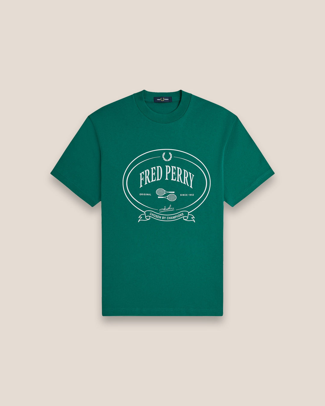 Fred Perry 'Chosen by Champions' Sport Green T-Shirt M1316