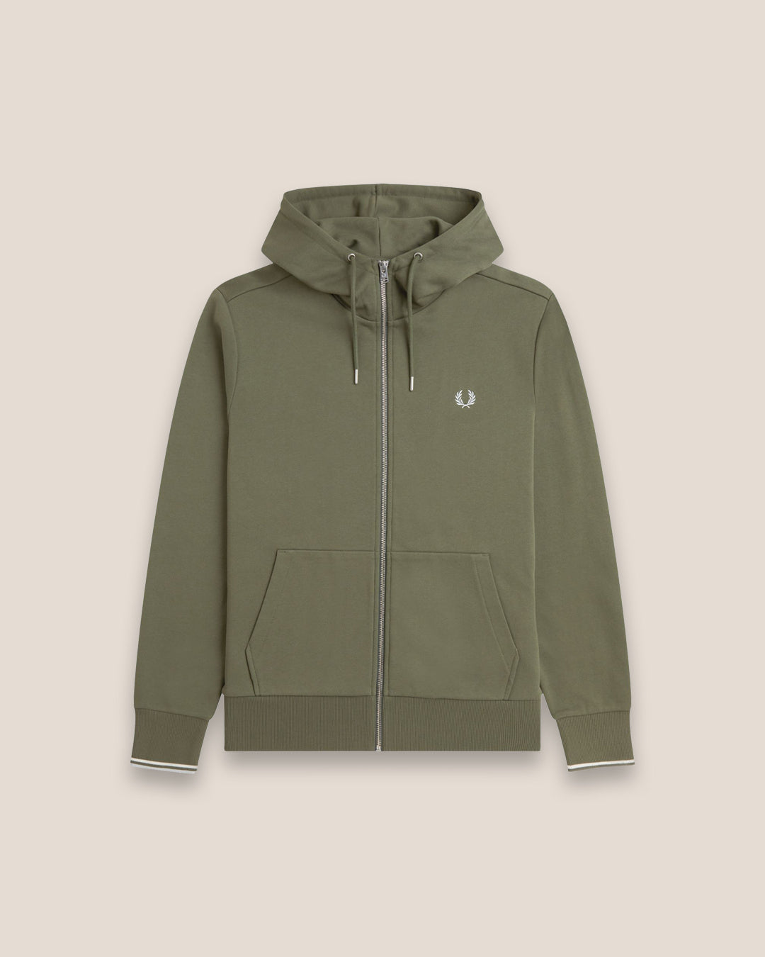 Fred Perry Hooded Zip Through Sweatshirt J7536