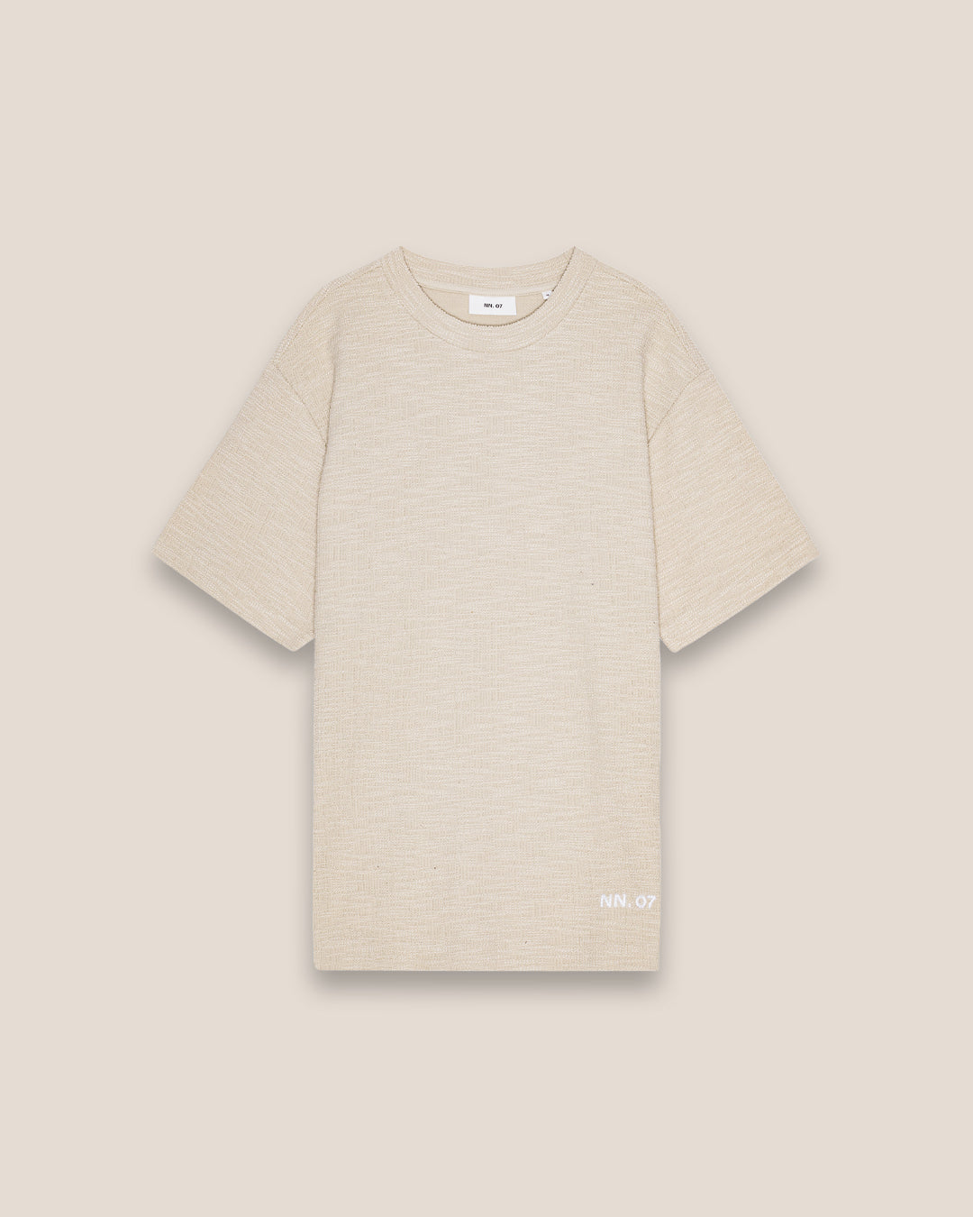 NN.07 Nat Tee Cotton Bouclé 3520 - Ecru