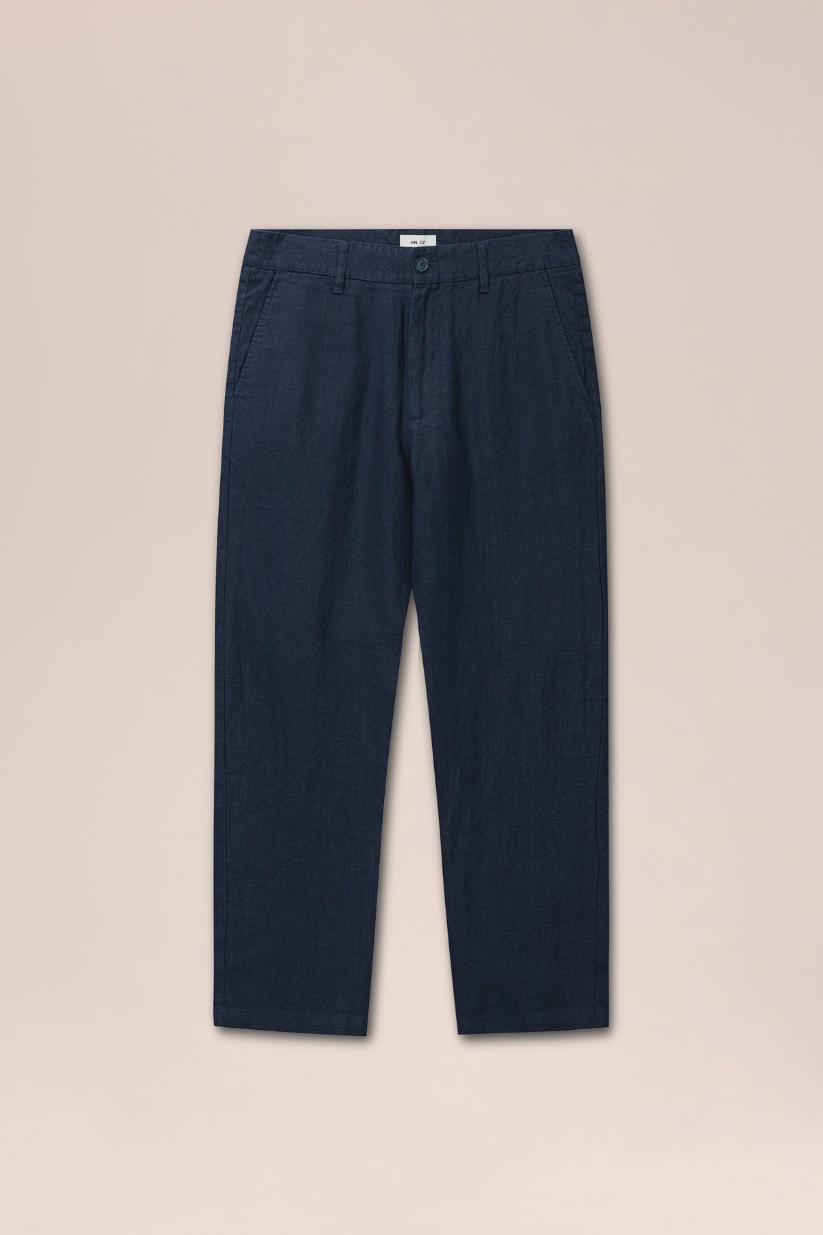 NN.07 Aden Linen Chino Trouser 1454 - Navy Blue