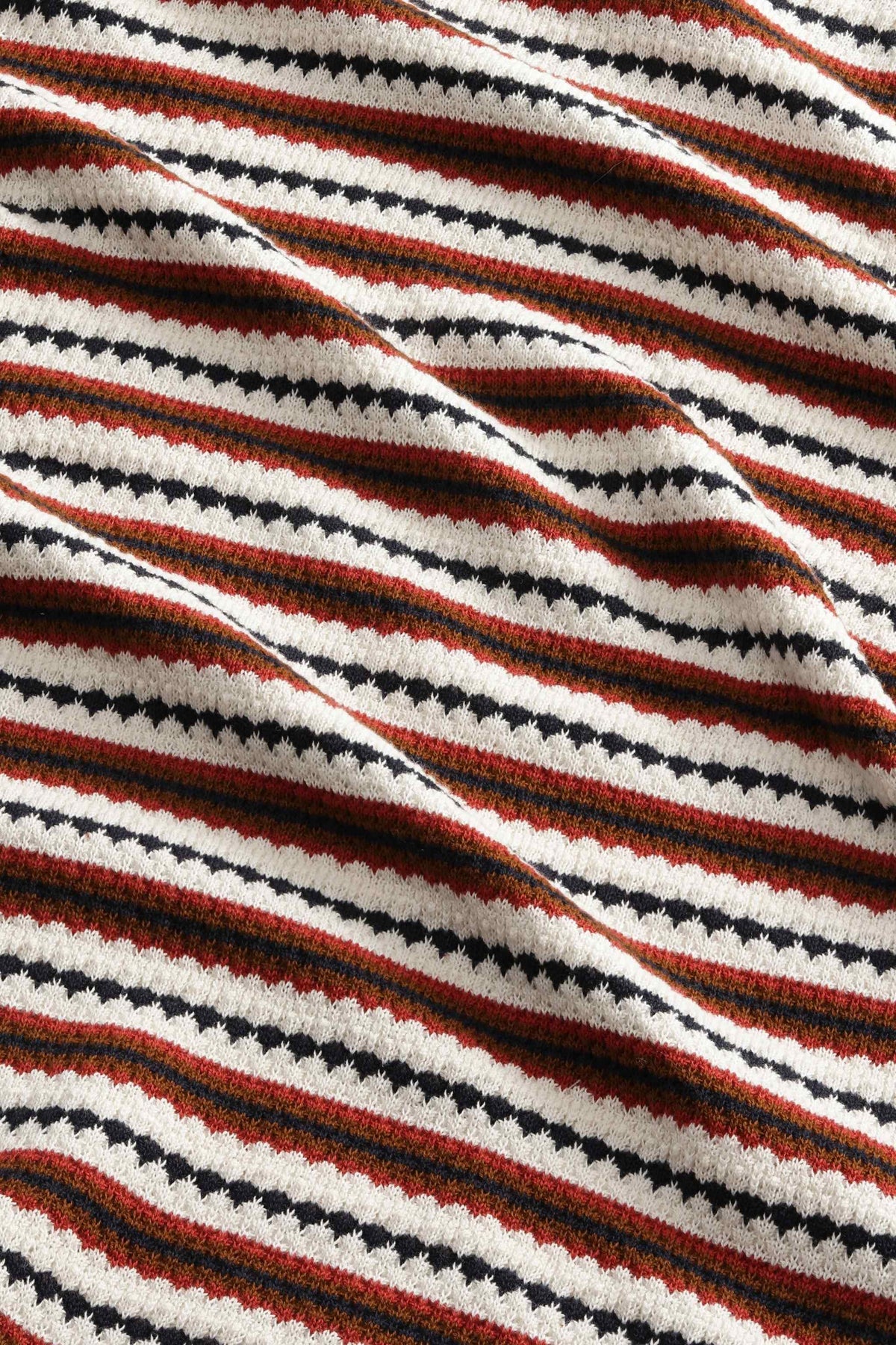 NN.07 Bari Textured Stitch T-Shirt 6686 - Ivory Multi