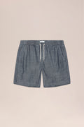 NN.07 Gregor Denim Drawstring Shorts 10056 - Medium Rinse