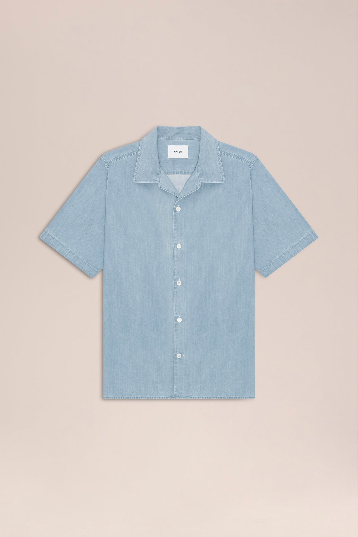 NN.07 Julio Indigo Twill Shirt 5765 - Bleach Indigo
