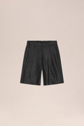 NN.07 Kay Pleated Linen Shorts 1454 - Black