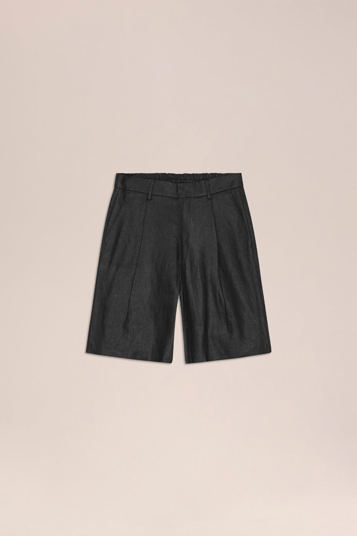 NN.07 Kay Pleated Linen Shorts 1454 - Black