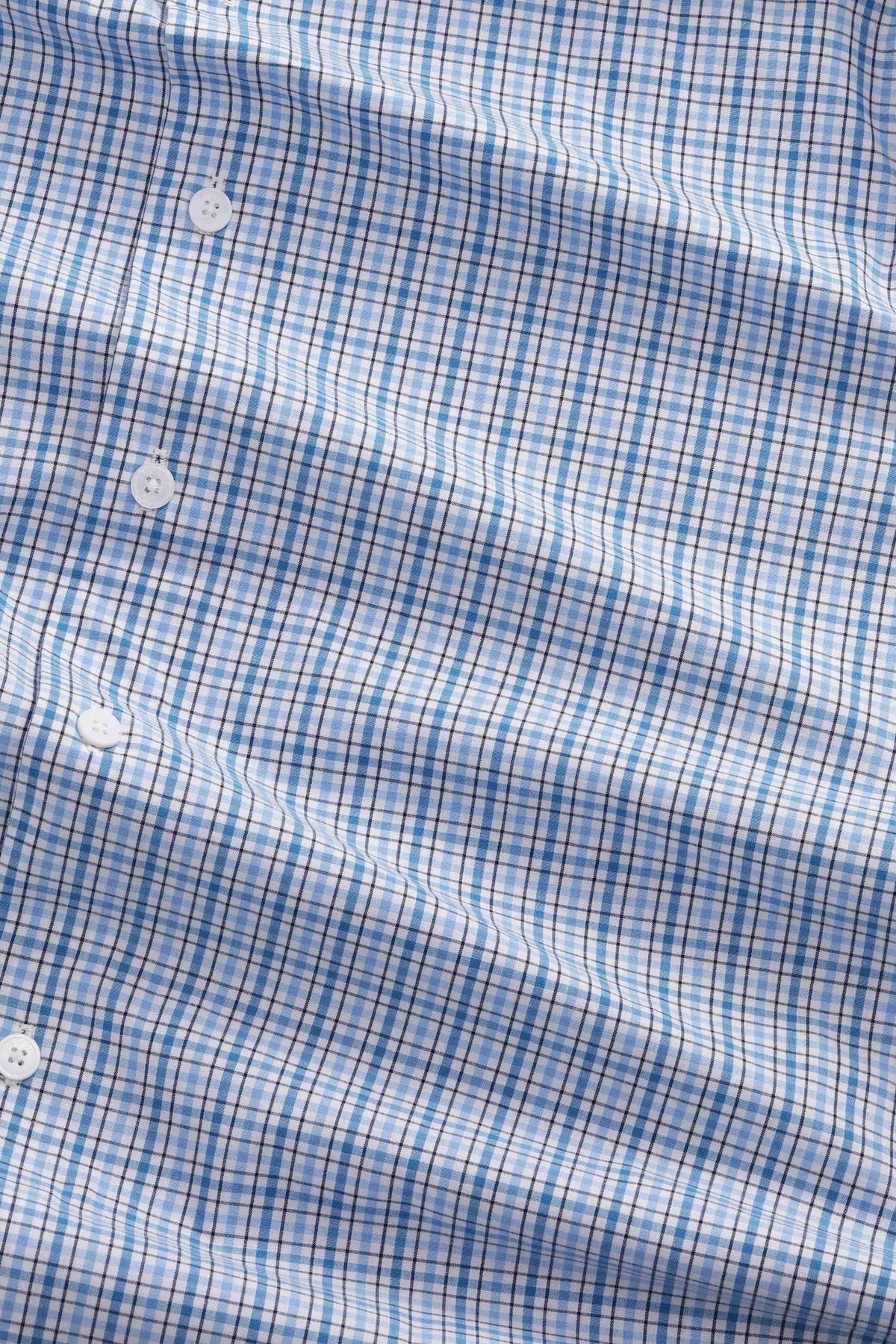 NN.07 Quinsy Check Shirt 50070 - Cobolt Check