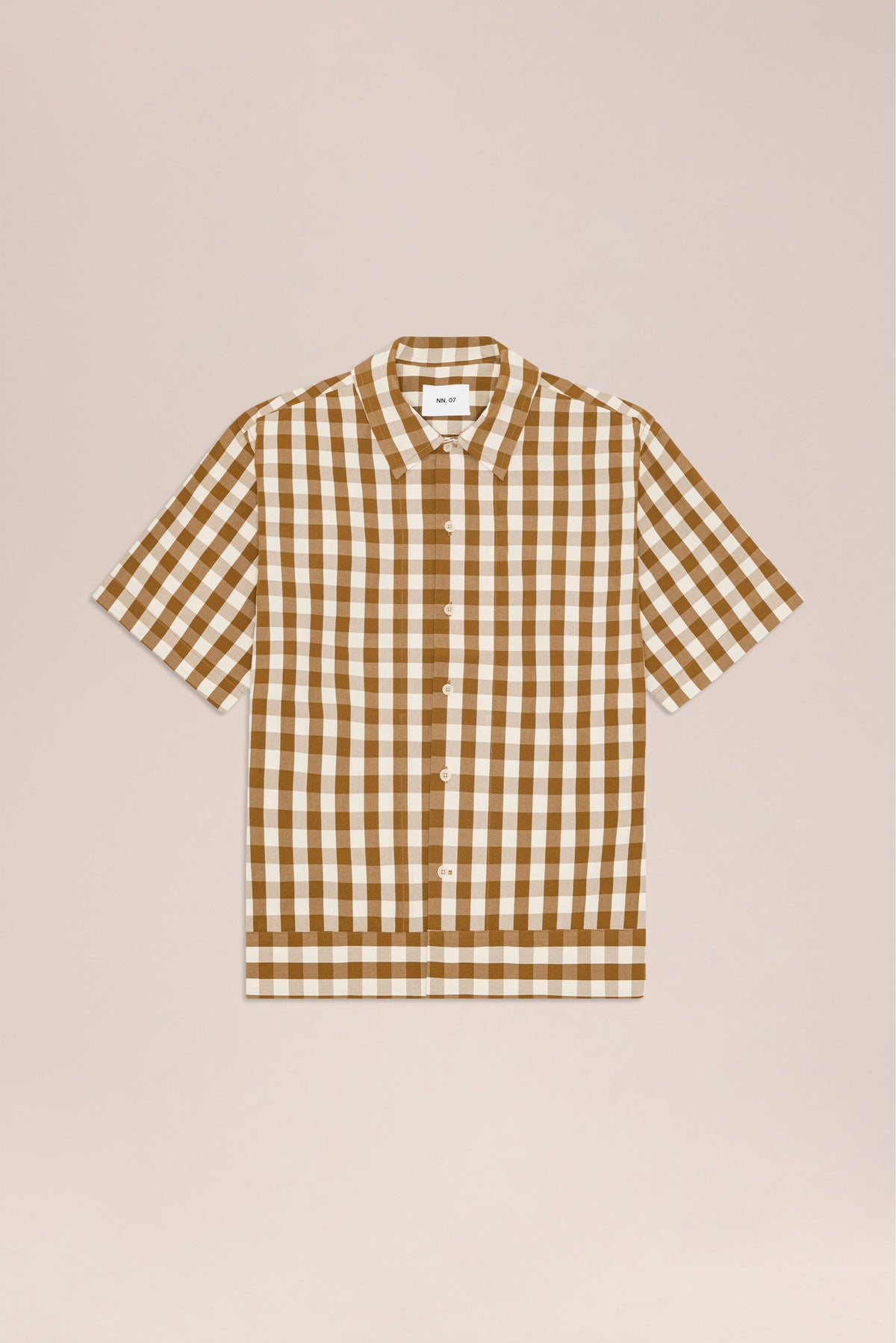 NN.07 Reed Short Sleeve Overshirt 50071 - Brown Check