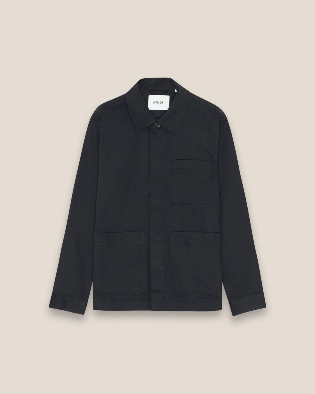 NN.07 Olav Cotton Overshirt 1920 - Navy Blue