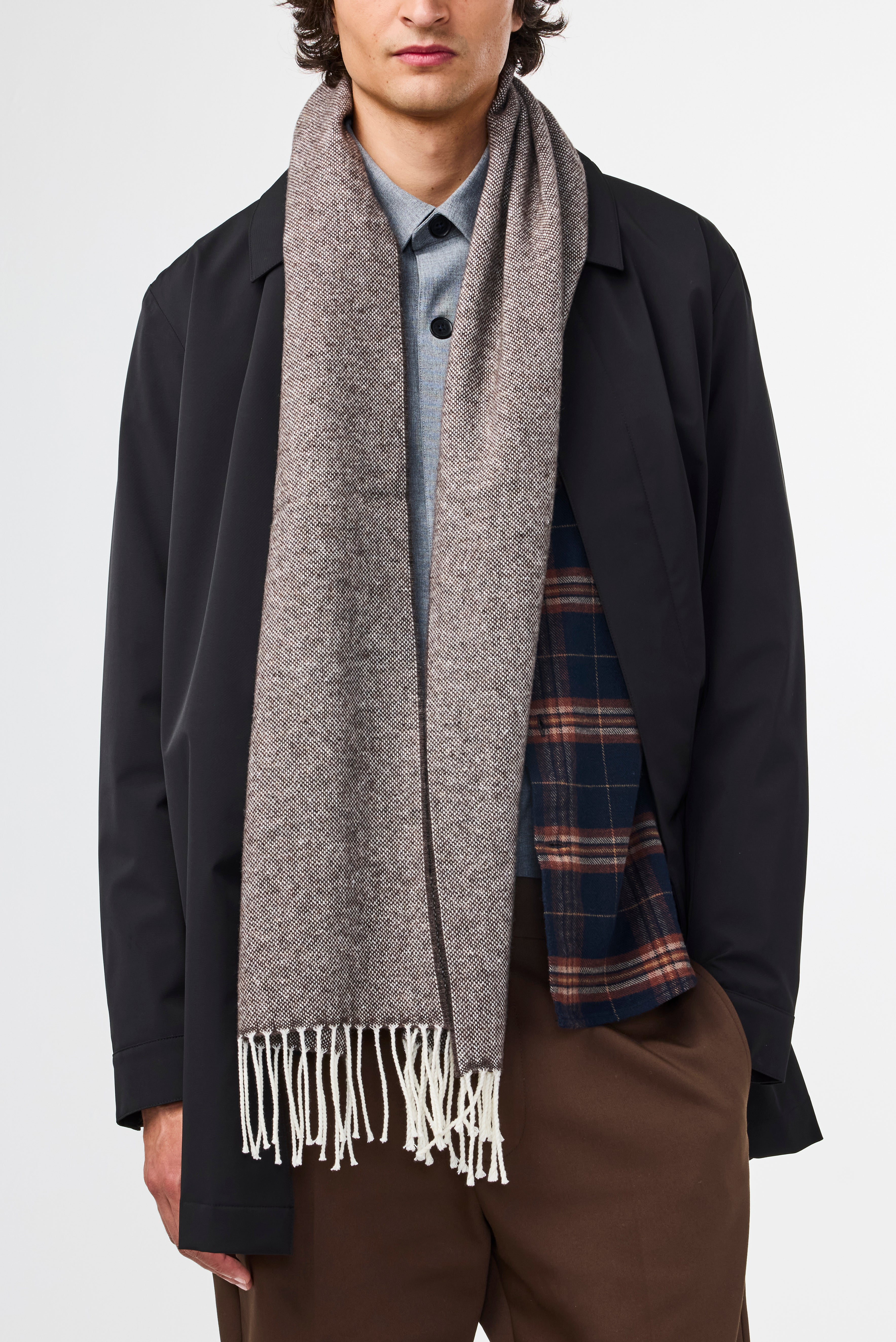 NN07 Wool & Cashmere Blend Scarf 9008