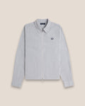 Fred Perry Striped Seersucker Zip Through Overshirt M2403