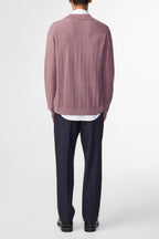 NN07 Thor Wool Blend Cardigan Grape Shake 6584