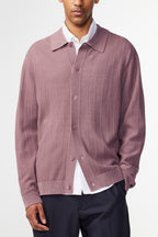 NN07 Thor Wool Blend Cardigan Grape Shake 6584